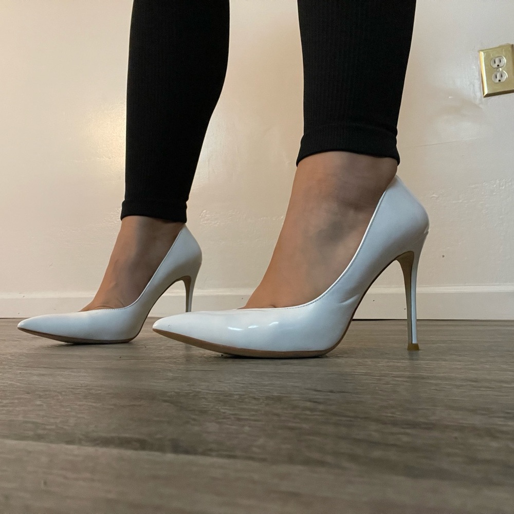 White Jeffrey Campbell Pumps